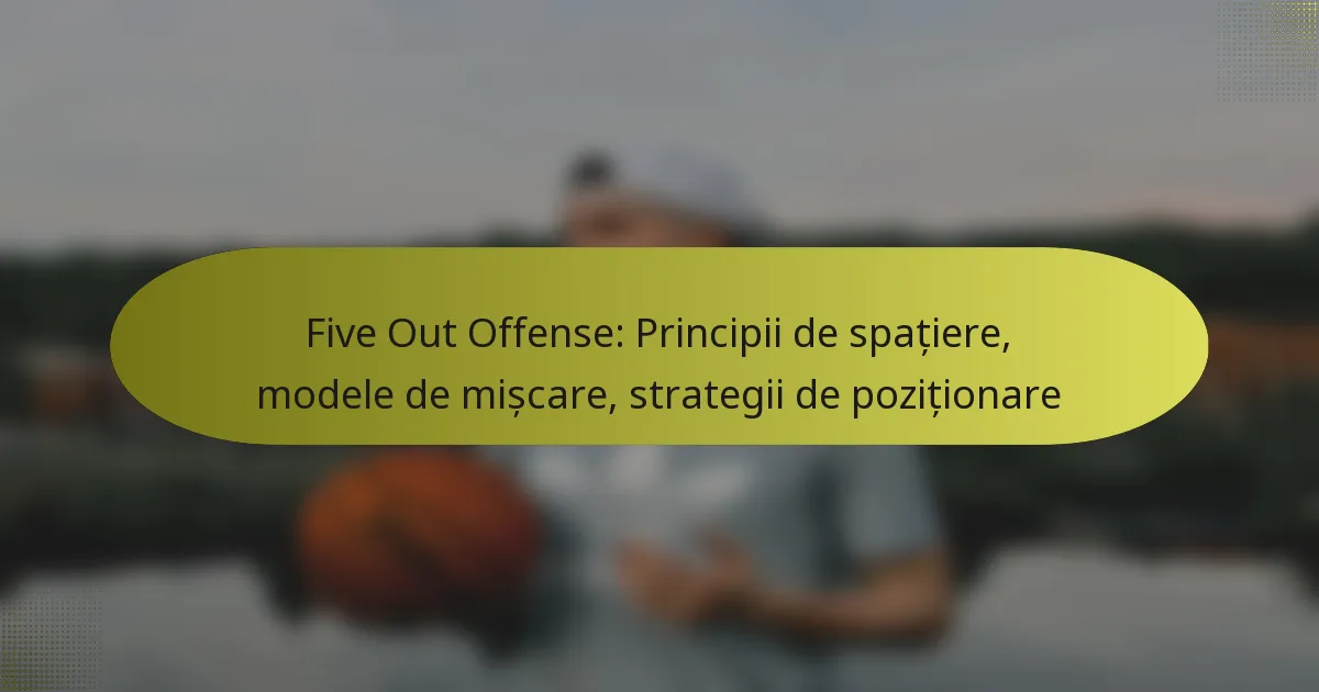 Five Out Offense: Principii de spațiere, modele de mișcare, strategii de poziționare