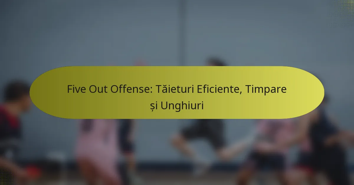 Five Out Offense: Tăieturi Eficiente, Timpare și Unghiuri