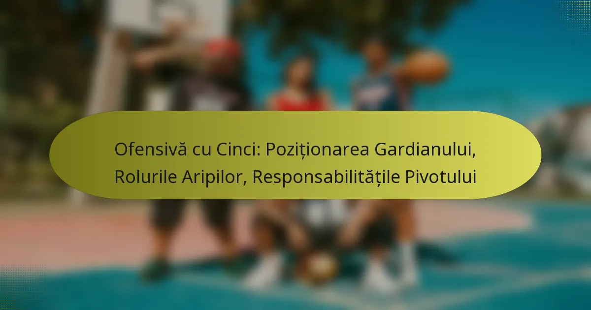 Ofensivă cu Cinci: Poziționarea Gardianului, Rolurile Aripilor, Responsabilitățile Pivotului