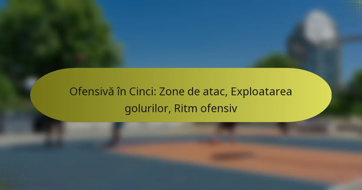 Ofensivă în Cinci: Zone de atac, Exploatarea golurilor, Ritm ofensiv